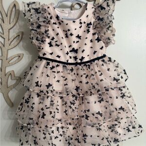 Girls’ toddler dress size 5T Pastourelle by Pippa  & Julie Butterfly Print